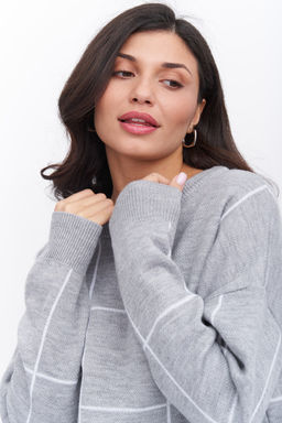 Джемпер В 2008/серо-белый - Злата Стиль фото 12