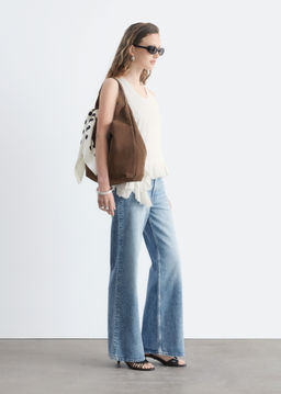 Camiseta de tirantes con pliegues de caja - H&m фото 2