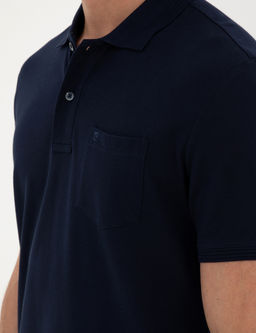 Lacivert Regular Fit Basic Ti__rt