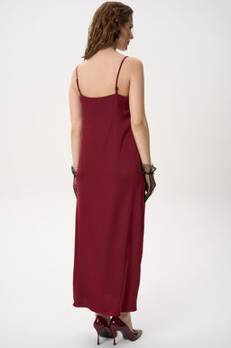 Платье  сорочка (бордовый)