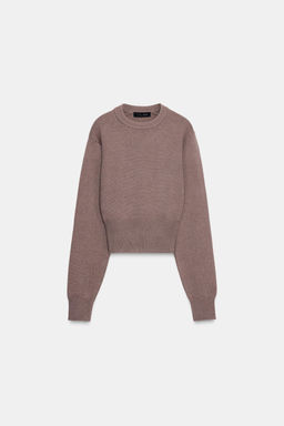 PLAIN KNIT CROPPED JUMPER - Zara фото 5