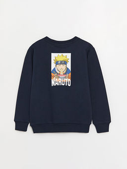 Bisiklet Yaka Naruto Bask?l? Uzun Kollu Erkek ?ocuk Sweatshirt - Waikiki фото 2