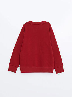 Bisiklet Yaka Basic Uzun Kollu Erkek ?ocuk Sweatshirt - Waikiki фото 3