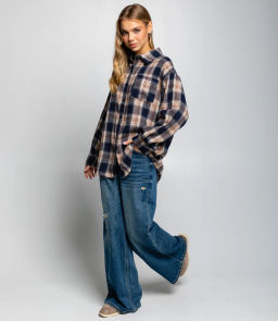 Рубашка #КТ225 (5), тёмно-синий - Dommod фото 4