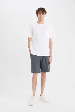 New Regular Fit Bisiklet Yaka K?sa Kollu Basic Duz Pike Tisort - Defacto фото 3