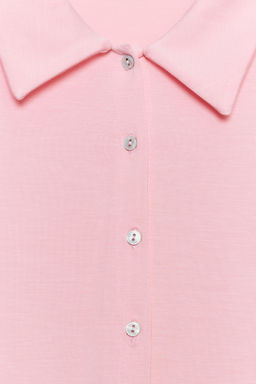 CAMISA FLUIDA MANGA LARGA / Rosa - Zara фото 7