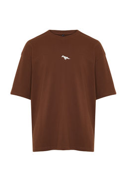 TRENDYOL MAN Siyah Oversize/Genis Kesim K?sa Kol Manzara Nak?sl? %100 Pamuklu T-Shirt TMNSS23TS00243 - Trendyolmilla фото 7