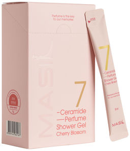 Masil 7 Ceramide Perfume Shower Gel Cherry Blossom, 8ml*20ea - Питательный парфюмированный гель для душа с церамидами 8мл*20шт