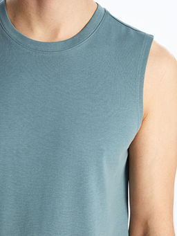 Bisiklet Yaka Erkek Kolsuz Ti??rt