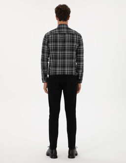 Antrasit Slim Fit Jean Pantolon