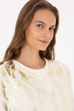 Kad_n Krem Sweatshirt - U.s. polo assn фото 2