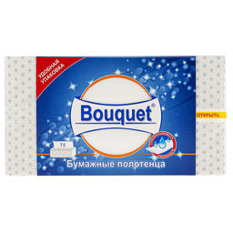 Полотенце бумажное 2-х слойное Bouquet 75л, 23х21,5см (Россия) - Домашняя мода фото 8