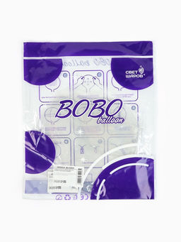Воздушные шары полимерные 24" Deco Bubble Сфера, 10 шт., горло 4×13 см