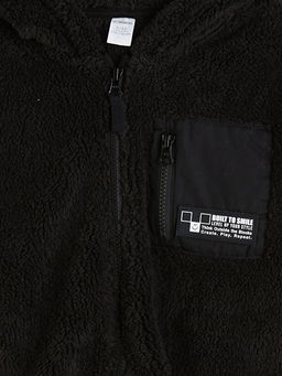 Kap??onlu Bask?l? Erkek ?ocuk Pel?? H?rka