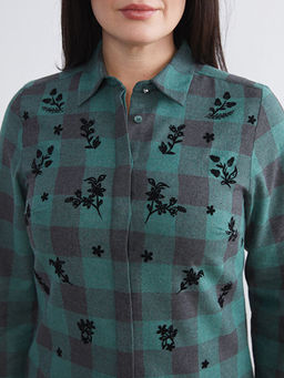 B?y?k Beden Ekose Kad?n Oduncu G?mlek