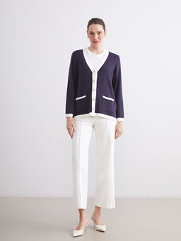 V Yaka Kad?n Triko H?rka