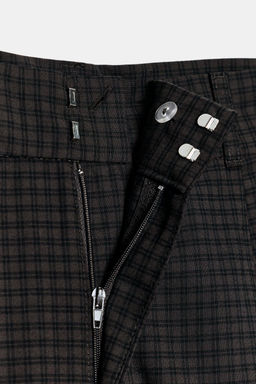 CHECK TROUSERS WITH DARTS - Zara фото 5