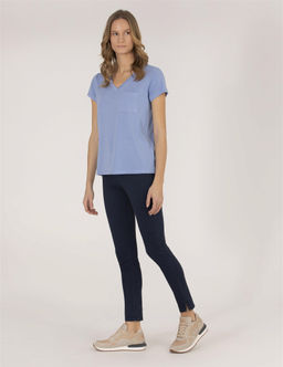 Lacivert Skinny Fit Kanvas Pantolon - Pierre cardin фото 2