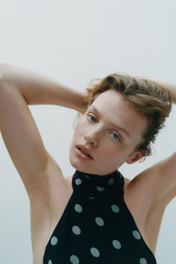 POLKA DOT HALTER TOP - Zara фото 2