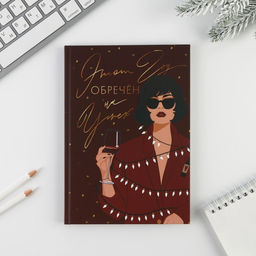 Ежедневник А5, 80 листов, недатированный, в твердой обложке «Новый год обречен на успех»