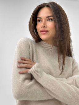 Свитер Fluffy (бежевый) - Nadi bordo фото 6