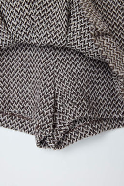 TRENDYOLMILLA Cok Renkli Kemer Detayl? Dokuma Etek Gorunumlu Sort TWOAW25SR00046  фото 8