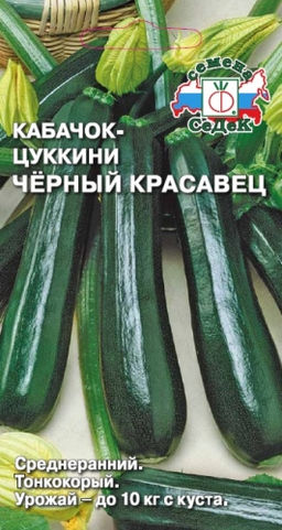Кабачок Черный красавец (цуккини) 2г (СеДеК)