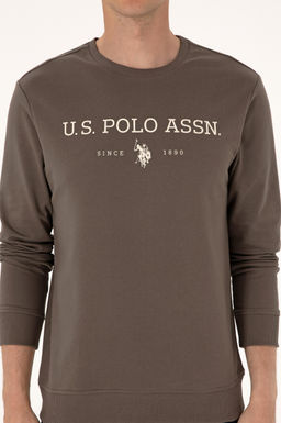 Erkek Vizon Basic Sweatshirt Sepette S_rpriz _ndirim - U.s. polo assn фото 6