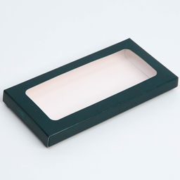 Цена за 5 шт. Коробка для шоколада, кондитерская упаковка, «Дамаск», с окном, 17.3 х 8.8 х 1.5 см