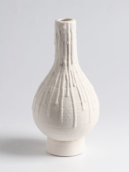 Ваза для цветов «Кристилис», 22×10.5 см, керамика, белая