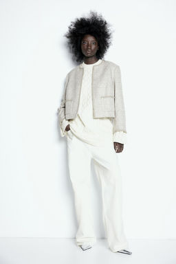 Vestido en punto trenzado - H&m фото 3