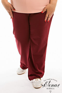 Брюки М31133о бордовый