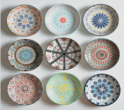 Блюдо круглое глубокое 21,5 см / WY-40 /уп 60/ керамика