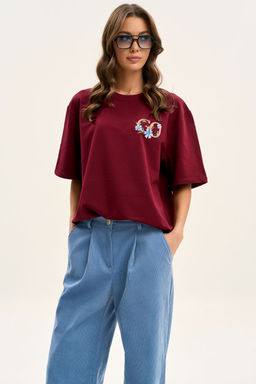 Футболка GO F1001V/12-01.164-170 вишня  фото 3