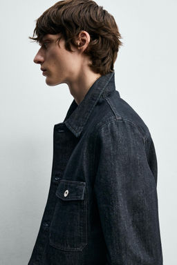 CAZADORA DENIM B?SICA / ?ndigo - Zara фото 5