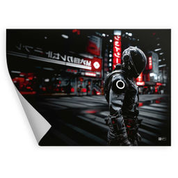 Плёнка цветная для школьных уроков труда арт.72997/ 200 ГОНЩИК В ШЛЕМЕ (50х70 см, чёрный, красный, П