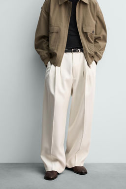 LIMITED EDITION VISCOSE PLEATED TROUSERS - Zara фото 2