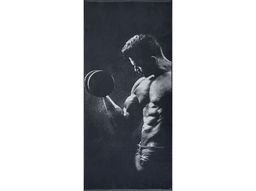 Полотенце махровое 6с102.411ж1 Спорт мен(антрацит) 67х150см