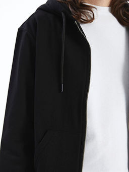 Kap??onlu Kad?n Fermuarl? Sweatshirt