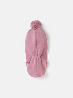 Шлем демисезонный из смесовой шерсти Пудра - Bungly фото 5