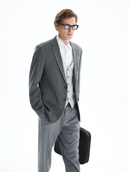 Standart Kal?p Erkek Blazer Ceket