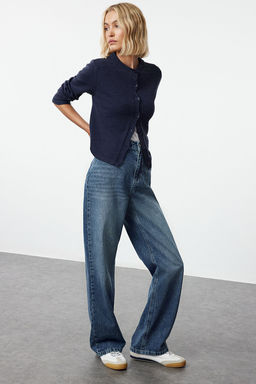 TRENDYOLMILLA Mavi Yuksek Bel Wide Leg Jeans TWOSS22JE0242  фото 2