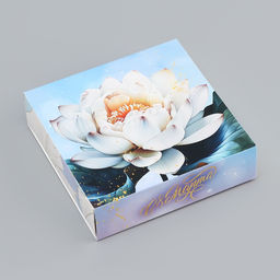 Цена за 2 шт. Коробка для конфет с обечайкой 9 шт. без окна С 8 марта , 13.7?13.7?3.5 см - UPAK LAND фото 3