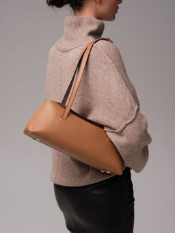 Кожаная сумка Raduy DBR 31127 оранжевый миндаль  фото 2