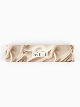 Цена за 5 шт. Коробка для конфет, кондитерская упаковка, 5 ячеек, «Ткань», 5×21×3.3 см