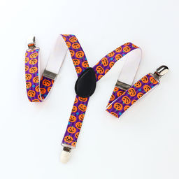 Подтяжки детские «Выбражулька», ширина 2.5 см, фиолетовая, оранжевая