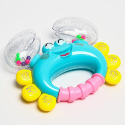 Погремушка Крабик, цвет МИКС, Крошка Я, 12 см  фото 4