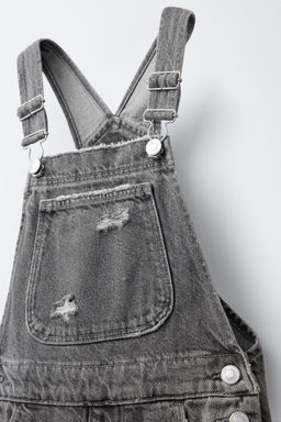 LONG DENIM DUNGAREES - Zara фото 3