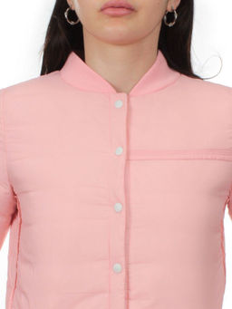 17-6 PINK Куртка демисезонная женская (100 гр. синтепон)