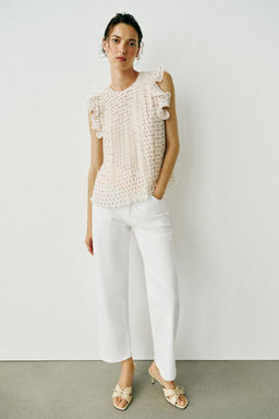 JEANS Z1975 STRAIGHT TIRO ALTO / Blanco